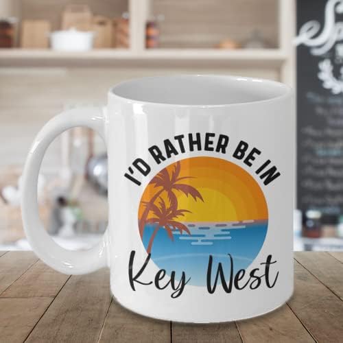 Key West šolja, Radije bih bio u Key West šolja za kafu, Key West pokloni za ljubitelje Key West, Key West suveniri