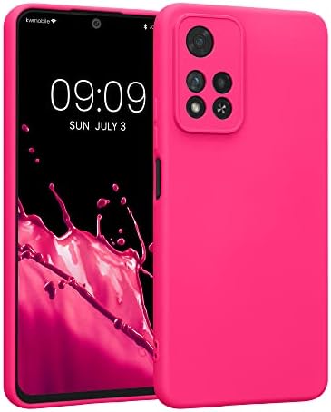 KWMobile Slim TPU Case kompatibilan sa Xiaomi RedMi Napomena 11 Pro + 5G / Napomena 11 Pro Plus 5G - kućište sa mekim mat finišom Grip Clout - Neon Pink