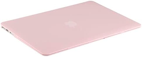 Mosiso kompatibilan s MacBook zrakom 13 inčni kućišta, zaštitna plastična tvrda kućišta i poklopac tipkovnice i zaštitni ekran, ružičasti
