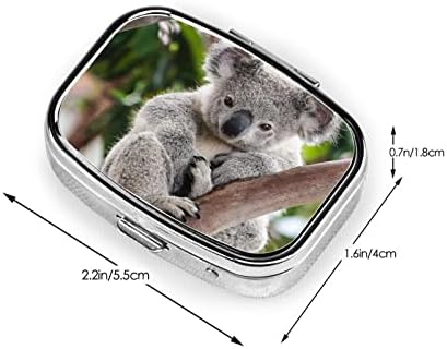 PSVOD slatka Koala prenosiva Mini putna dnevna kutija za pilule - podsjetnik na kvadratne pilule