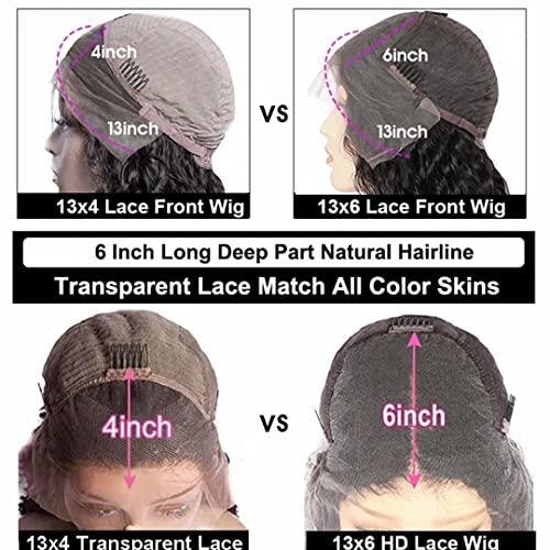 Godwizus 30 inča bez sjaja 13x6 čipkaste prednje perike ljudska kosa Pre Čupane HD prozirne čipkaste prednje perike ljudska kosa 13x6 sa dječjom kosom, ravna 10a kosa prirodna crna 180% gustina