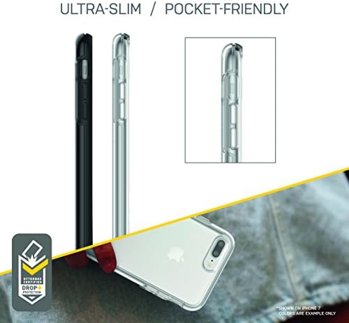 OtterBox iPhone 8 Plus i iPhone 7 Plus serije simetrijske serije - Clear, ultra-elegantni, bežični punjenje kompatibilni, podignuti ivice Zaštitite kameru i ekran