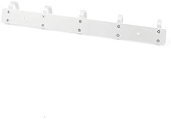 X-dree 14,5 Dugi zidni nosač nosača 5 vješalica za ručnik za ručnik (14,5 '' Soporte de Pared Largo de Aluminio 5 Ganchos Rack Kuka