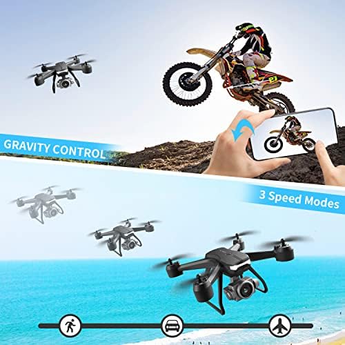 DRONEEYE 4DV14 Drone Sa kamerom za odrasle 1080p FPV HD Live Video RC Quadcopter za djecu početnici igračke,visina čekanje,gravitacija