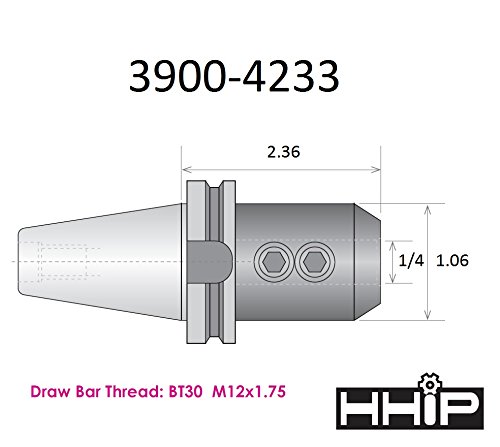 Hhip 3900-4233 Držač za krajnji mlin, BT-30 1/4