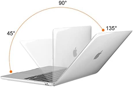 Mosiso 360 Zaštitni ubodni rukav i kompatibilan s MacBook zrakom 13,6 inča A2681 m2 čip, plastična tvrda ljuska i poklopac tipkovnice