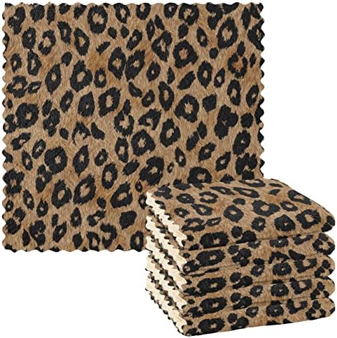 Vintage Leopard životinje Krutne krpe za suđe mikrofiber za čišćenje ručnika za apsorbentne posuđe Brzo sušenje za pranje za sušenje
