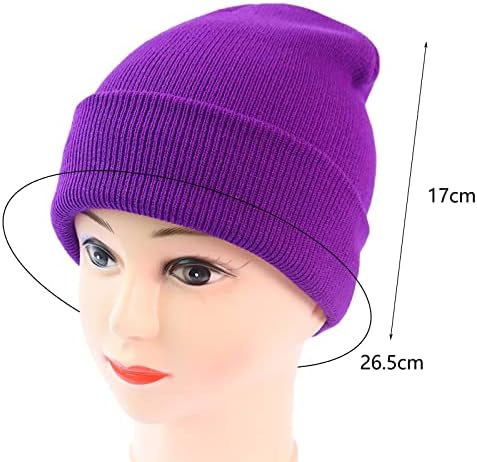 KEUSN ženski šeširi za zimu muški i ženski topli vuneni pulover šešir jesen i zima čvrsti modni šešir za pletenje