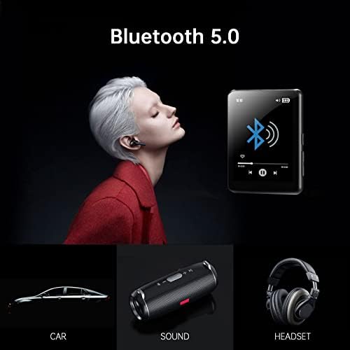 32GB MP3 plejer sa Bluetooth 5.0, 2.4 punim ekranom osetljivim na dodir, Hifi kvalitet zvuka, muzički MP3 MP4 plejer za decu sa zvučnikom