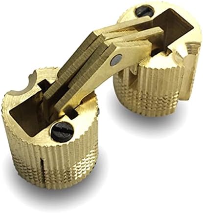 Bakrene bačve šarke cilindrični skriveni ormar sa skrivenim nevidljivim šarkama od mesinga za hardver nameštaja 8-16 mm 1pcs