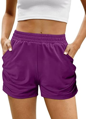 Alodor kratke hlače za ženske ležerne ljetne atletske kratke hlače s džepovima