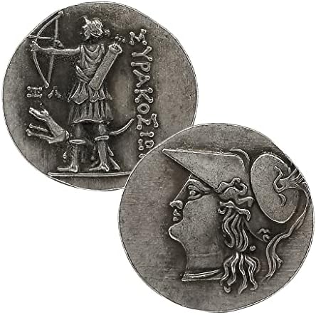 Hu Hai Xia Ancient Grčka boginja Artemis Antique Srebrni novčić mitološki figura kovanica Zeusova kćer umjetno kovanica