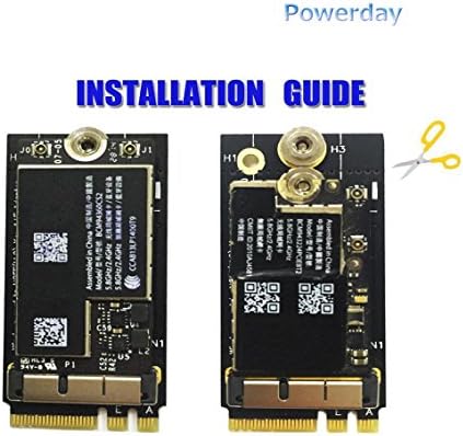 PowerDay PowerDebcm94360CS2 / BCM943224PCIEBT2 kartica za NGFF ključ A / E adapter za Mac OS