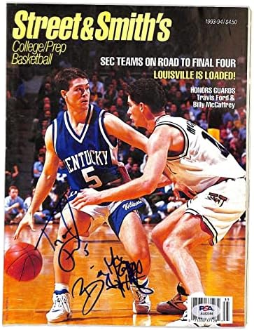 Travis Ford Billy McCaffrey potpisao u ulicu i Smith Basketball godišnja PSA / DNK - Košarke sa autografijom