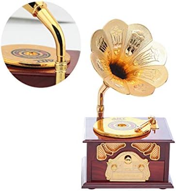 Bestsport Decrocko dekor fonograph muzičke kutije Dekorativni rotacijski muzički desktop Ornament Desk Desper