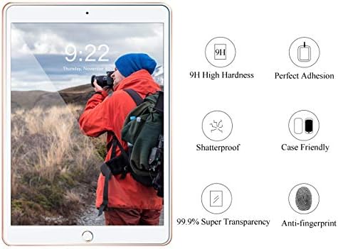 Ailun zaštitnik ekrana za iPad 9. 8. 8. generacije kaljenog stakla / Apple olovka kompatibilna [2 paket]
