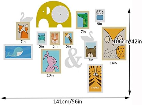 Set od 11-milijarskih okvira za fotografije, 4 kom 4,5 x 6in, 4 kom 6,1 x 8,1. ili dekor tablice
