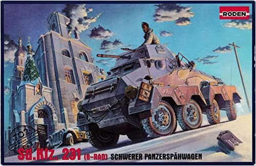 ー的ー roden Re72702 1/72 SD njemačke vojske.Kfz.231 8 Točak Oklopni Automobil Plastični Model
