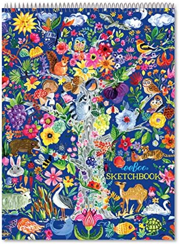 Eeboo: Stablo života Sketchbook / 60 stranica, nadahnjuje umjetnike svih dobnih skupina, omogućava otkucavanje, bojanje, skiciranje
