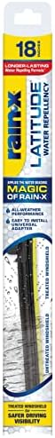 Rain-X 5079275-2 Latitude 2-u-1 oštrice za brisanje vode, 18-inčnih brisača vjetrobranskog stakla, automotivne zamjene vjetrobranskog