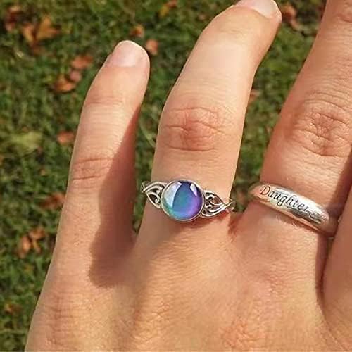 2023 Novi prstenovi temperature mijenjaju prstenje za žene za žene modni nakit Popularni dodaci za ženu gustu prsten palac