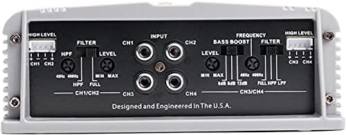 Crunch SA-2100.4 Smash serija 2.100-vata 4-kanalni klasa AB AMP audio zvučni sistem zvučni signal AMP pojačalo sa gravitacijskim magnetnim