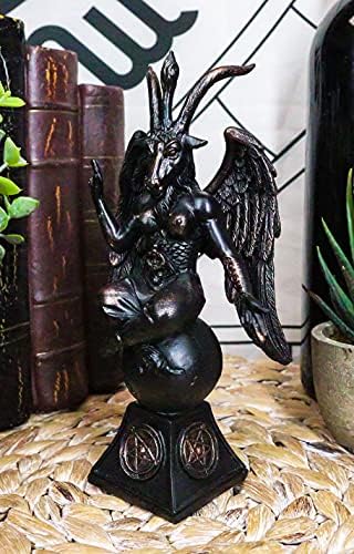 Ebros poklon Crkva sotona subota kozja idol bafomet resova statuu sotonic okultički iluminati rog božja koza sa altarskim skulpturama figurica