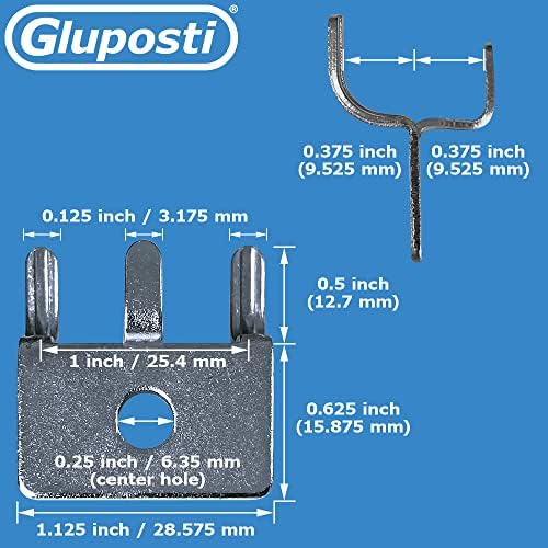 Pegboard Vješalice, 1/8 1/4 PEGBOOD komunalni nosač, pegboard za prikaz nakita i nakita, pegboard okvir za slike Viseće kuke, kuke