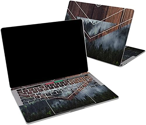 Lex alterna vinilna koža Kompatibilna s MacBook zrakom 13 inčni Mac Pro 16 Retina 15 12 2020 2019 2018 Drvena šuma priroda Geometrijska