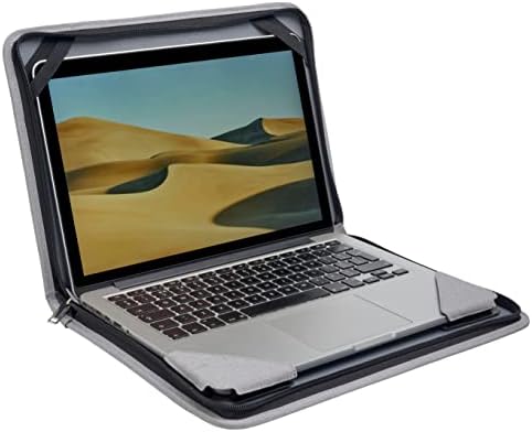 Bronel siva kožna laptop Messenger futrola - kompatibilan sa Acer Chromebook centriful 311 kabriolet 11.6