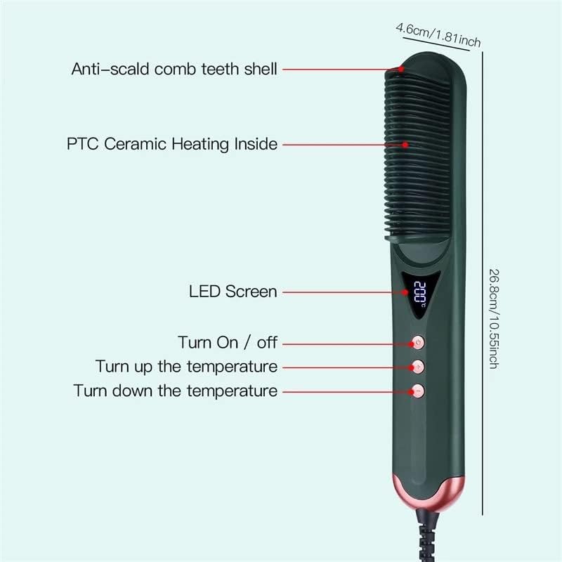 XDKLL Električna četka za ispravljanje kose Električna češlja negativnog gvožđa 7 temp grijana četka za kosu