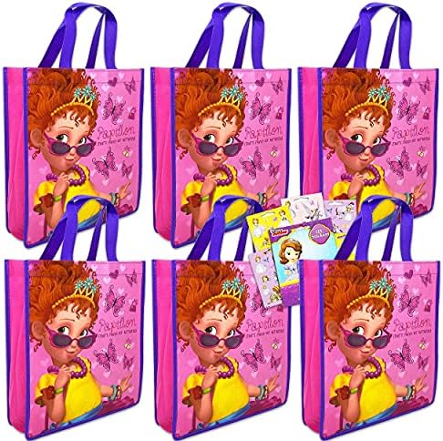Fancy Nancy Tote Bags Bundle ~ 6 Fancy Nancy torbe za djevojčice, rođendanske zabave, pogodnosti za zabave i još mnogo toga sa 100+