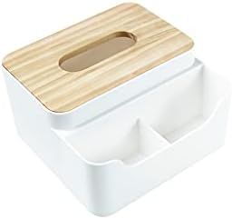 LLLY multifunkcijska kutija za tkivo Početna Desktop dnevni boravak Bambusov držač za drvo nosač za odlaganje papira