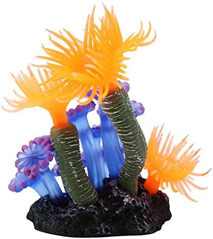 Ftvogue akvarijum silikonski umjetni koraljni morski anemonski rezervoar za ribu krajolik