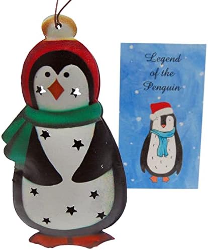 Legenda o Pingvinskom ornamentu Set ukrasa za jelku sa karticom priče