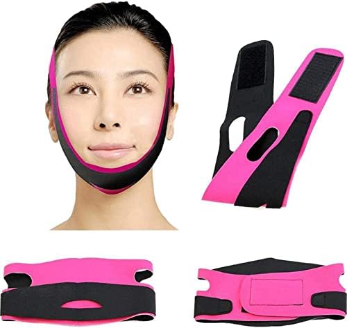 Guangming - zamki za zamki za zamke za lice V oblika podizanja tanka maska ​​Dupla za mršavljenje za mršavljenje tanki remen Beauty,