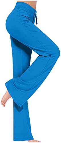 Ženske joge hlače ravno noga labavo udobne modalne pamučne bootcut hlače nacrtavaju vježbanje trčanja casual tweatpants