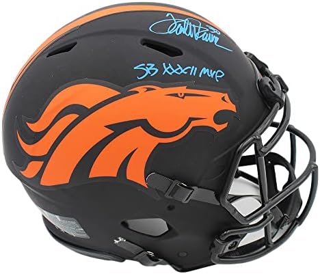 Terrell Davis potpisao Denver Broncos Speed Authentic Eclipse NFL kaciga sa natpisom SB XXXII MVP NFL kacige sa autogramom