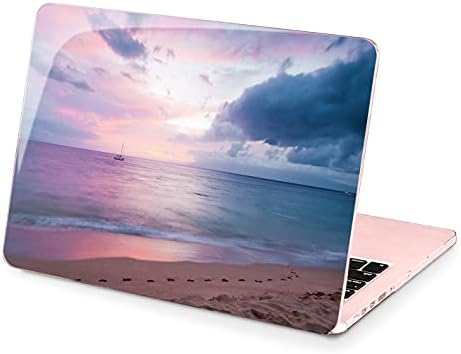 CAVKA HARD futrola Kompatibilan za MacBook Pro 16 142 2023 m1 Pro 13 2022 Air 13 2021 Retina 2020 MAC 11 MAC 12 Sky ocean poklopac ružičasta dizajna za zaštitu od plaže Laptop