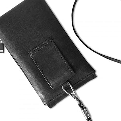 Ugodan zimski citat Rukwrite Telefon novčanik torbica pametni telefon viseći umjesto kože crne boje