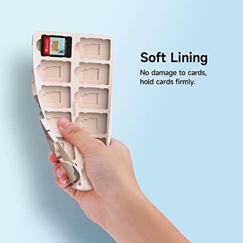 Jingdu Case Card Card za Nintendo prekidač, izdržljiva i prenosiva kutija za odlaganje za 48 igara sa 24 utora za igru ​​i 24 mikro