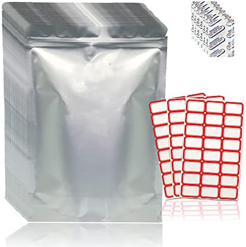 Kese za skladištenje hrane – 25 računajte 1-galon 13mil aluminijumske folije pakovanje Mylar kese – vreće koje se mogu zaptivati na