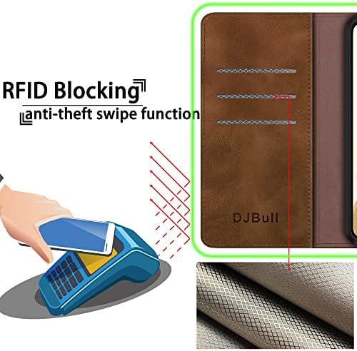 DJBull Samsung Galaxy S20 Fe torbica za novčanik sa【RFID blokiranjem】 držač kreditne kartice, PU kožna futrola za telefon otporna