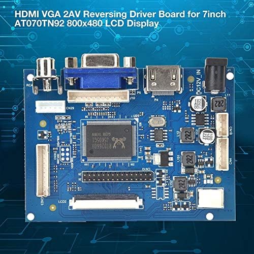 Upravljačka ploča za vožnju unazad, HDMI VGA 2AV LCD kontrolna ploča sa kablom i Rmote kontrolom podržava Široki Voltage ulaz, TTL
