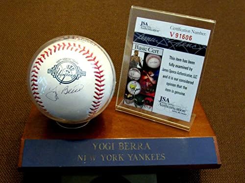 Yogi Berra Hof potpisao je 100. godišnjicu OML Baseball JSA & Base - autogramirani bejzbol