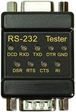 CABLEMAX RS-232 LED vezu Tester DB-9 muški do DB-9 ženski