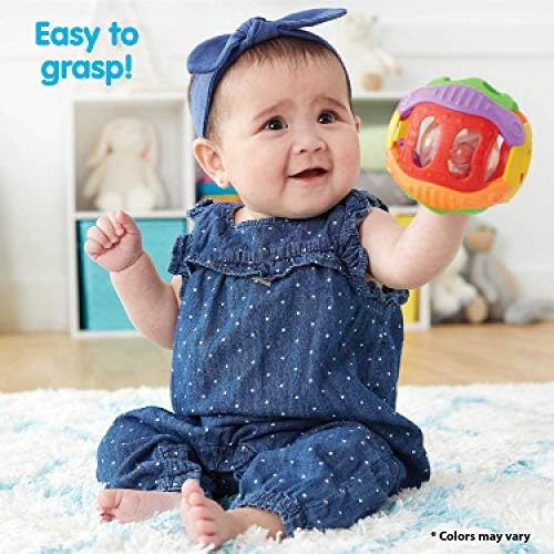Kidoozie zveckanje n roll ball - razvojna igračka za novorođenčad i mališane u dobi od 6 do 18 mjeseci, višebojni