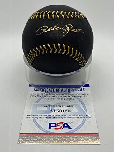 Pete Rose potpisan autografa službena MLB crno-zlatna čipka za bejzbol PSA DNK * 20 - autogramirani bejzbol