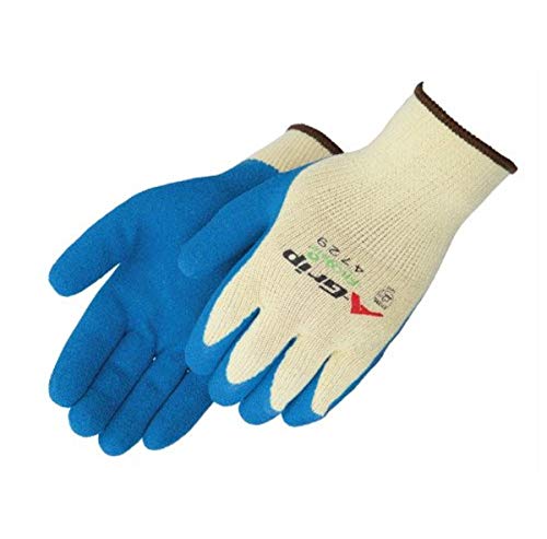 Liberty Glove & bezbjednost 4729s a-Grip Latex teksturom dlanom obložene bešavne pletene rukavice, mali, žuta