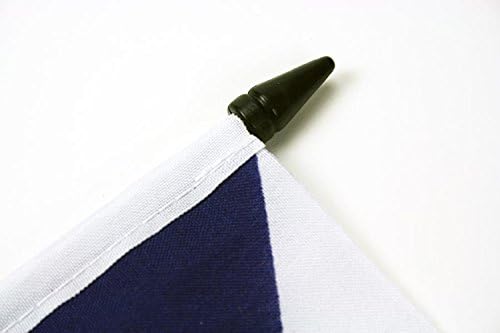 AZ FLAGAC QATAR zastava tablice 5 '' x 8 '' - Qatari stola zastava 21 x 14 cm - crna plastična stick i baza